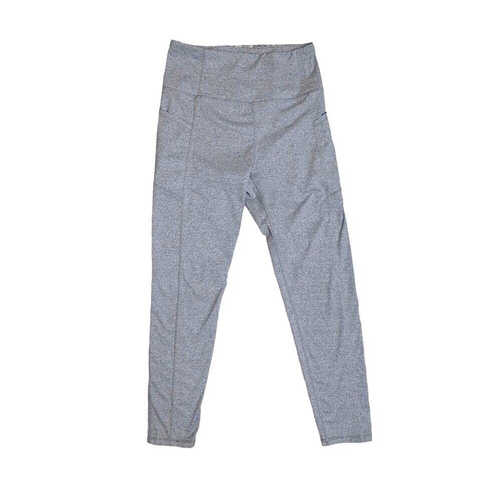 Kyodan Light Gray Polyester Spandex High Rise Ankle Leggings Joggers